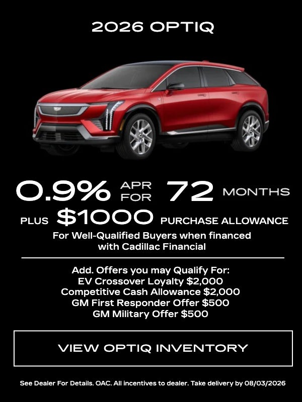 2025 Cadillac Optiq Specials