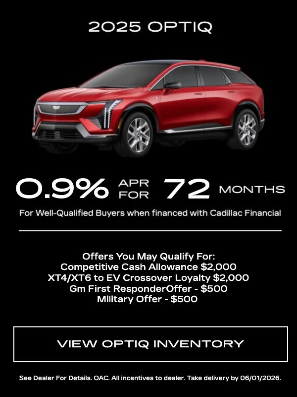 2025 Cadillac Optiq Specials